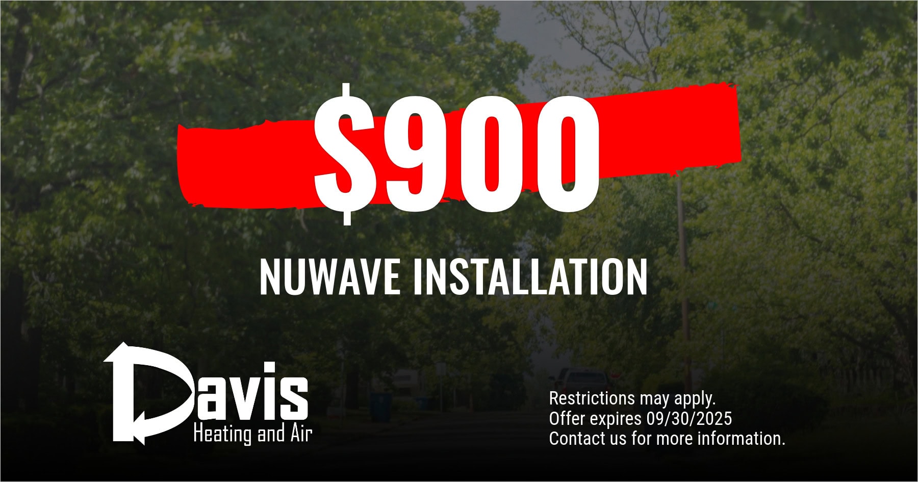 0 nuwave installation. Restrictions apply. Contact us for details.